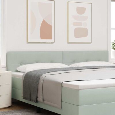 Vidaxl - Headboard Light Gray Velvet 200cm Vidaxl - Headboard Light Gray Velvet 200cm