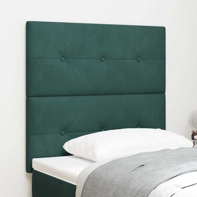 vidaXL Headboard With Button Stitching Dark Green - Headboard vidaXL Headboard With Button Stitching Dark Green - Headboard