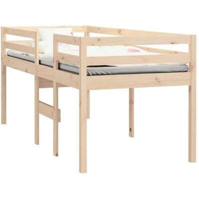 vidaXL Brown High Sleeper Bed - High Sleeper Bed for Small Rooms vidaXL Brown High Sleeper Bed - High Sleeper Bed for Small Rooms