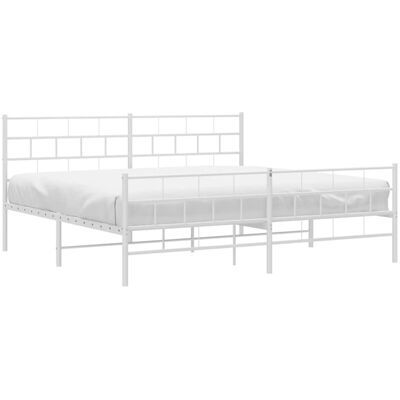 vidaXL Metal Bed Frame - Support 183x213 cm - Bed Type: Frame vidaXL Metal Bed Frame - Support 183x213 cm - Bed Type: Frame