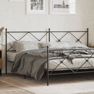 Metal Headboard Black 193cm Vidaxl Metal Headboard Black 193cm Vidaxl