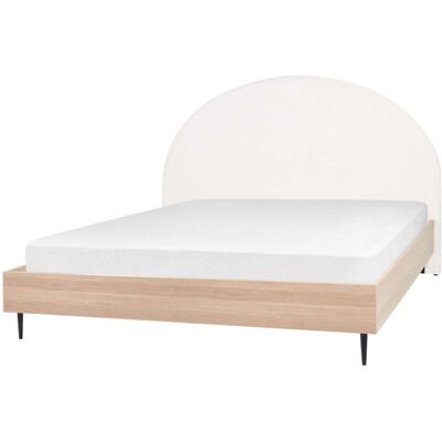 Beliani Bed MILLAY Off-White - Bed Beliani Bed MILLAY Off-White - Bed