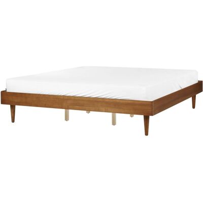 Beliani Bed Rubber Wood 180x200 - Bed Beliani Bed Rubber Wood 180x200 - Bed