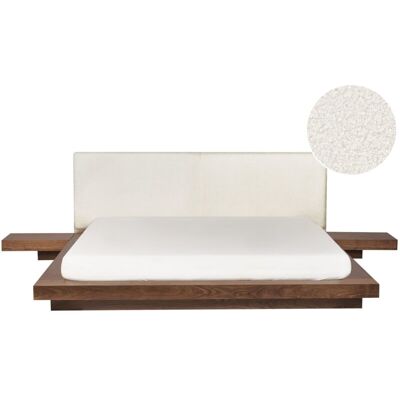 Beliani Modern Bed with Nightstands - 180x200cm - Scandinavian Style Beliani Modern Bed with Nightstands - 180x200cm - Scandinavian Style