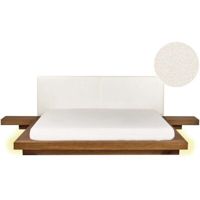Beliani Modern LED Bed with Nightstands - 180x200cm Beliani Modern LED Bed with Nightstands - 180x200cm