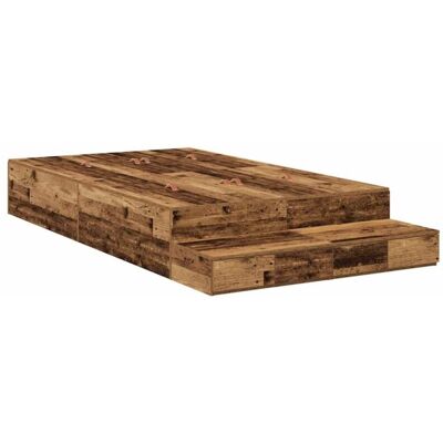 Vidaxl Old Wood Storage Bed Frame - Bed frame Vidaxl Old Wood Storage Bed Frame - Bed frame
