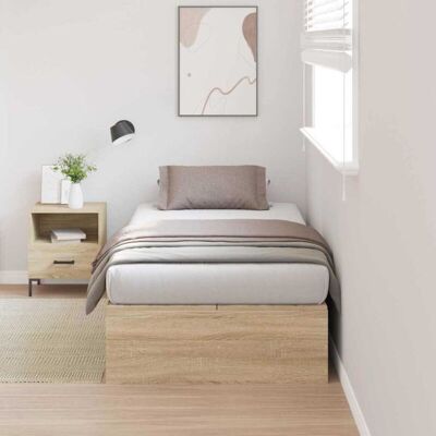 Vidaxl Sonoma Oak Storage Bed Frame 80x200 cm Vidaxl Sonoma Oak Storage Bed Frame 80x200 cm