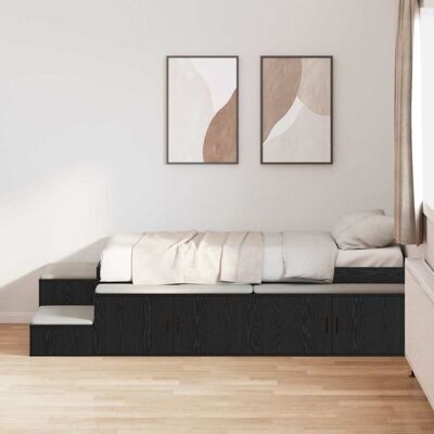 Vidaxl - Black - Storage - 80x200 cm - Bed frame Vidaxl - Black - Storage - 80x200 cm - Bed frame