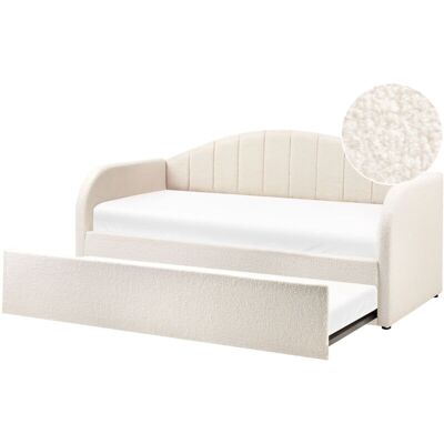 Beliani Trundle Bed Light Beige - Child's Room Guest Room - Bed with Storage Beliani Trundle Bed Light Beige - Child's Room Guest Room - Bed with Storage