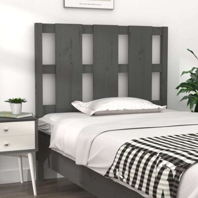 Bed Headboard Grey 95.5x4x100 cm Solid Wood Pine Vidaxl Bed Headboard Grey 95.5x4x100 cm Solid Wood Pine Vidaxl