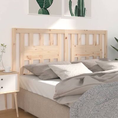 vidaXL Headboard 166x4x100 cm Solid Pine Wood Brown - Headboard vidaXL Headboard 166x4x100 cm Solid Pine Wood Brown - Headboard