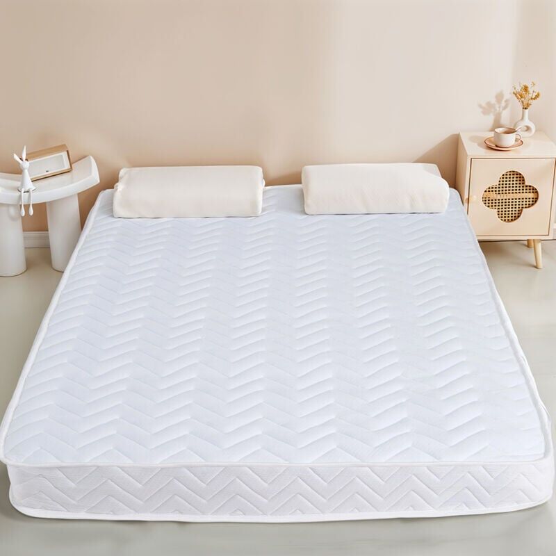LIVINGANDHOME White Single Mattress with Spring Support and Cooling Gel Memory Foam 90cm(W) x 190cm(D) x 18cm(H)