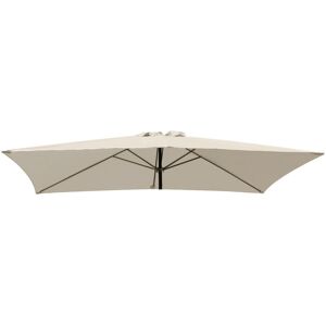 Replacement Fabric Garden Parasol Canopy Cover for 3X2m 6 Arm Parasol - Cream - Greenbay