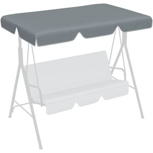 2 Seater Garden Swing Canopy Replacement Grey - Dark Grey - Outsunny