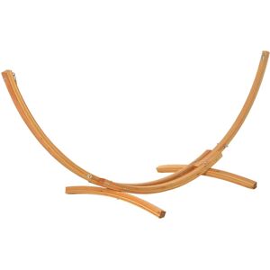 Outsunny - 3(m) Wooden Hammock Stand Universal Garden Picnic Camp Accessories - Natural Wood