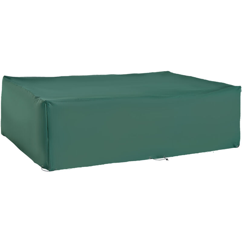 Outsunny - Garden Furniture Cover Outdoor Waterproof Rattan Set Rain Protection Dark Green - Dark green