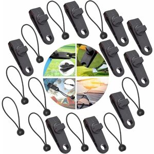 Langray - Tent Clips Clamps Tarpaulin Clips Crocodile Mouth Clip Multifunctional Wind Rope Buckle Tent Clip Lock Grip High Strength for Banner Tents