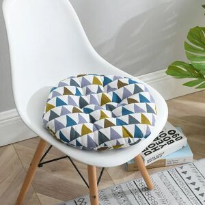 Langray - 15.8x15.8 inch round seat cushion, indoor outdoor sofa chair cushion cushion, colorful geometric