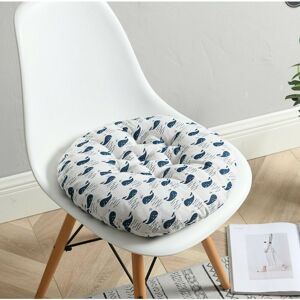 Langray - 15.8x15.8 inch round seat cushion, indoor outdoor sofa chair cushion cushion, little whale