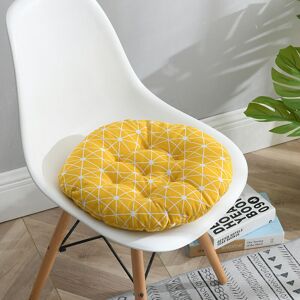 Langray - 15.8x15.8 inch round seat cushion, indoor outdoor sofa chair cushion cushion, yellow diamond