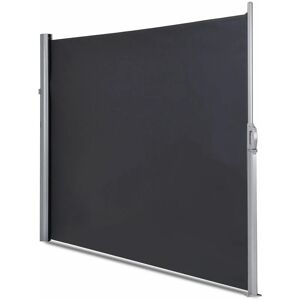 Costway - 1.6x3M Retractable Folding Side Awning Screen Garden Privacy Divider Wind Fence