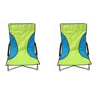 KANDY TOYS 2 Green Nalu Folding Low Seat Beach Chairs