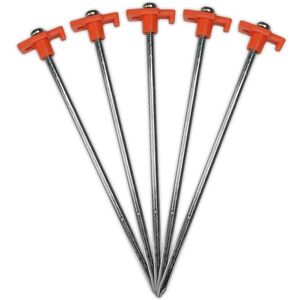 20 pc Heavy Duty Galvanised Steel Tent Peg Awning Camping Ground Stake - KCT