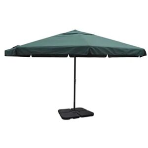 Aluminium Umbrella with Portable Base Green Vidaxl Green