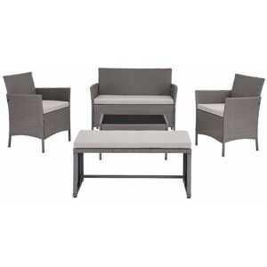 Home Detail - Maya Grey 5PC Set w/ Bench & Cover