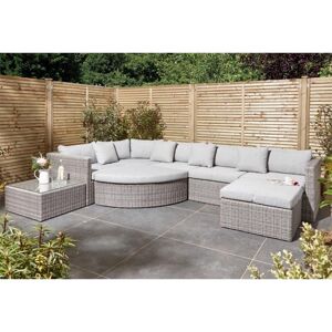 CHESHIRE GARDEN FURNITURE 8 Seater Multifunction Flat Wicker Weave Set