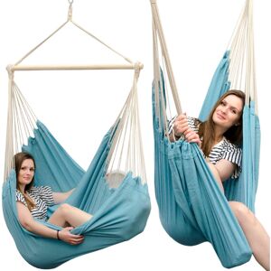 Amanka - xxl Family Hammock Many people hammock Load capacity max. 150 kg Giant hanging cloth chair 190 x 140 cm 100% cotton Hammock incl. safety