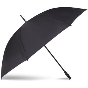 Asab - Black Auto Open Golf Umbrella Windproof Wind Canopy Automatic Vented Brolly - Black Golf