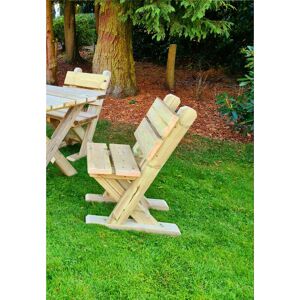 CHURNET VALLEY Ashcombe Chair - Pressure Treated Timber Garden Seat - L65 x W49 x H90 cm