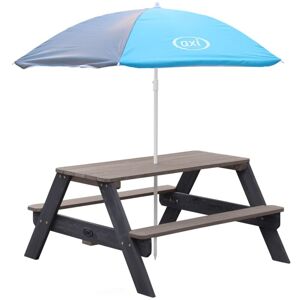 Children Picnic Table Nick with Umbrella Brown and Grey AXI Multicolour