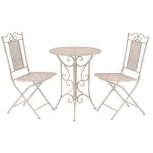 Bashaw 2 Seater Bistro Set by Dakota Fields White