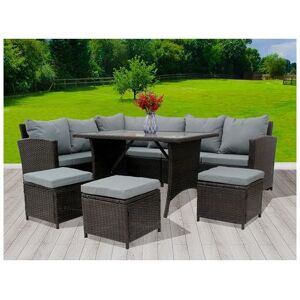 Rattan Furniture Set RFS04 Brown - Birchtree