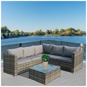 Birchtree - Rattan Furniture Set RFS08 Grey