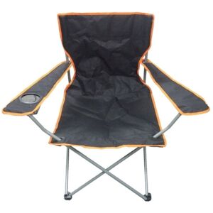 NALU Black & Orange Lightweight Folding Camping Beach Captains Chair