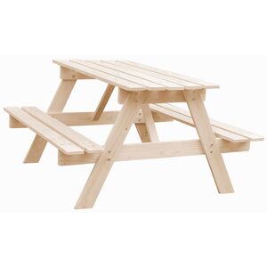 Children small picnic table - outdoor and indoor use - 90x90xH50 cm Timbela M018-1