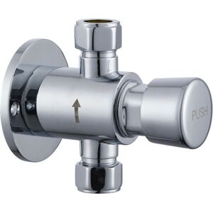 BUYAPARCEL Chrome Timed Non Concussive Exposed Shower Valve Self Closing Gym Pool Schools