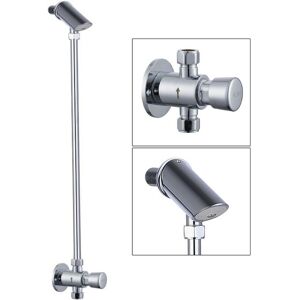 BUYAPARCEL Commercial Timed Flow Exposed Non Concussive Shower + Anti Vandal Shower Head