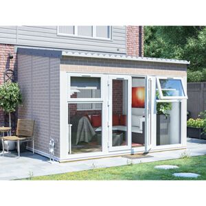 DUNSTER HOUSE LTD. Conservatory Alternative Insulated Garden Room - Addroom® Brick Effect 4m x 3m