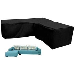 Neige - Cover for straight L-shaped lounge sofa with rope bottom, 222 x 286 cm