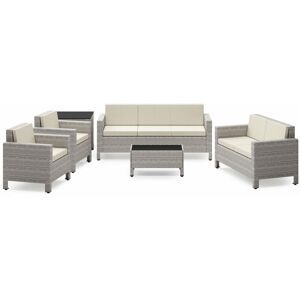 Home Detail - Grey+Beige 6 Pcs Garden Set