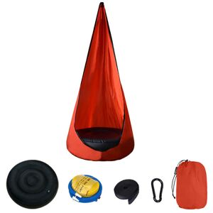 Denuotop - Kids Hanging Hammock Chair, Cute Hanging Seat with pvc Air Cushion, Hanging Bag as a cuddly cave or Gymnastics Apparatus for Indoor