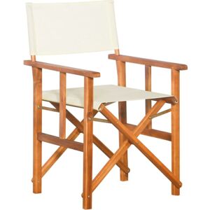 Director's Chair Solid Acacia Wood Vidaxl Brown