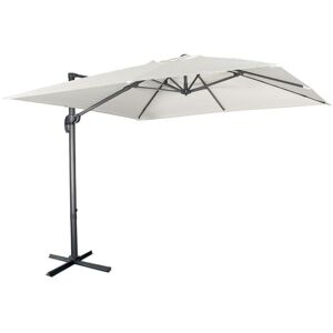 SWEEEK 3x3m sqaure aluminum cantilever canopy, white - Off-White