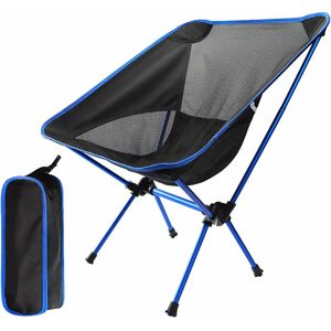 HÉLOISE Foldable Camping Chair with Carry Bag, Compact Beach Chair, Lightweight Strong Portable Folding Chair for Travel, Hiking, Camping, Picnic