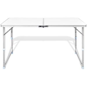 Berkfield Home - Foldable Camping Table Height Adjustable Aluminium 120 x 60 cm