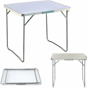 Day Plus - Folding Camping Table - 80x60x69cm, Portable Garden Lightweight Table, for Indoor or Outdoor use, Ideal for Picnic Party bbq Dining